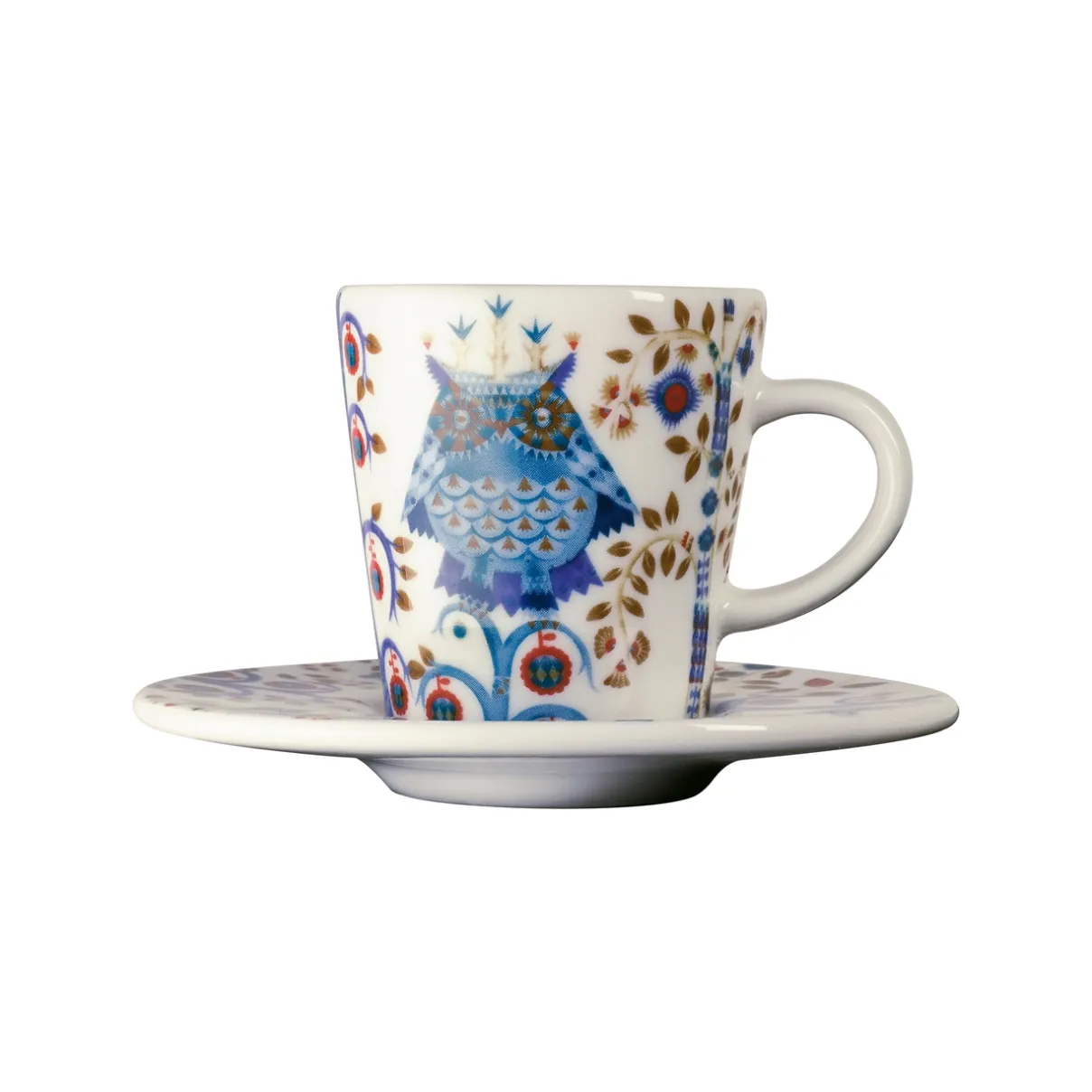 IITTALA Mukit Ja Kupit-Espressokuppi 0,1L & vati 11cm valkoinen