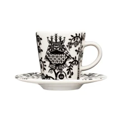 IITTALA Mukit Ja Kupit-Espressokuppi 0,1L & vati 11cm Musta