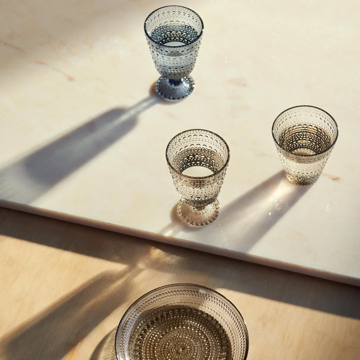 IITTALA Aktiivinen Juomalasit|Viinilasit-Jalkalasi 26cl 2kpl Pellava