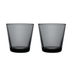IITTALA Aktiivinen Juomalasit-Juomalasi 21cl 2kpl Tummanharmaa