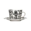 IITTALA Mukit Ja Kupit-Kahvikuppi 0,2L & vati 15cm musta
