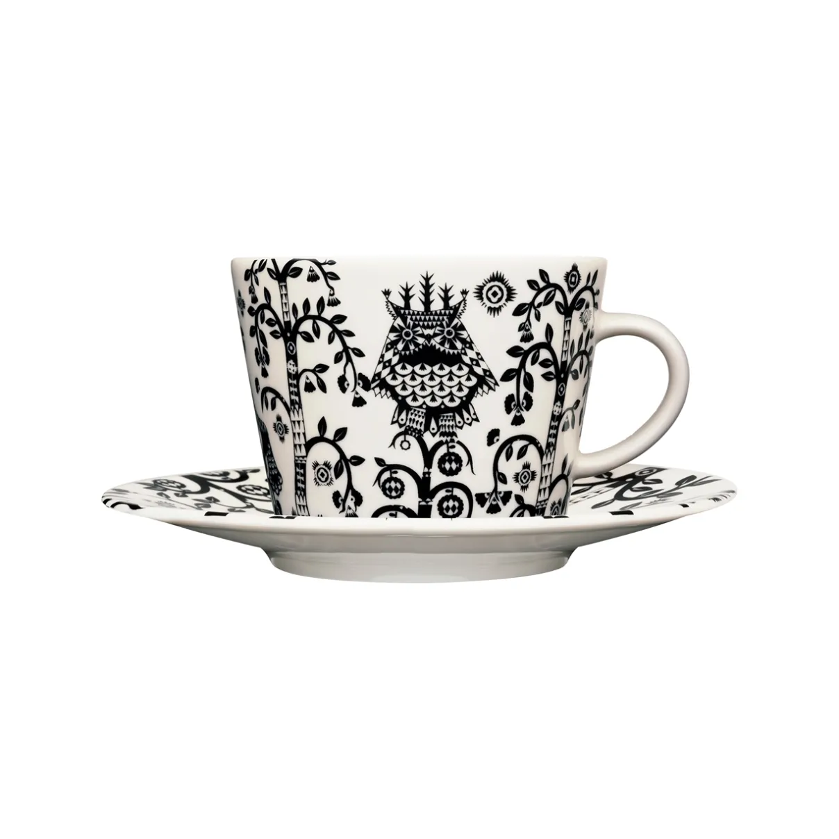 IITTALA Mukit Ja Kupit-Kahvikuppi 0,2L & vati 15cm musta