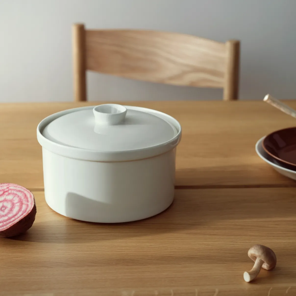 IITTALA Uunivuoat Ja Padat|Kattilat Ja Kasarit-Kannellinen pata 2,3L Valkoinen
