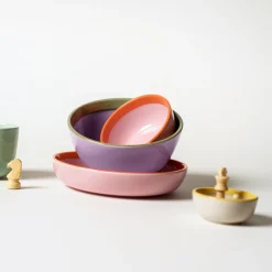 IITTALA Lautaset|Kulhot-Kulho/lautanen 22cm Lila-oliivi
