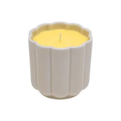 IITTALA Kynttilälyhdyt-Kynttilä+kuppi pyöreä beige-keltainen