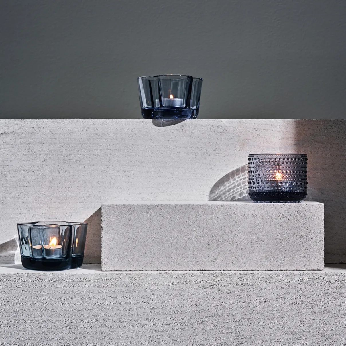 IITTALA Kynttilälyhdyt-Kynttilälyhty 64mm uudelleenhyödynnetty lasi Kierrätyslasi