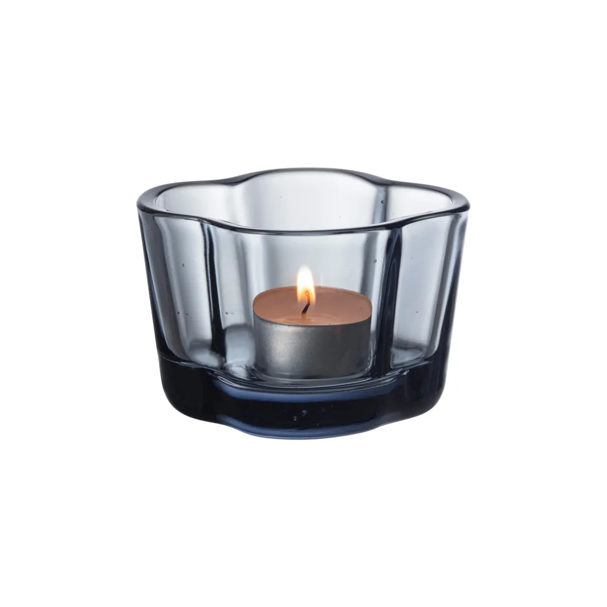 IITTALA Alvar Aalto -Kokoelma|Kynttilälyhdyt-Kynttilälyhty 60mm uudelleenhyödynnetty lasi Kierrätyslasi