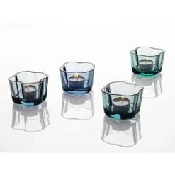 IITTALA Alvar Aalto -Kokoelma|Kynttilälyhdyt-Kynttilälyhty 60mm uudelleenhyödynnetty lasi Kierrätyslasi