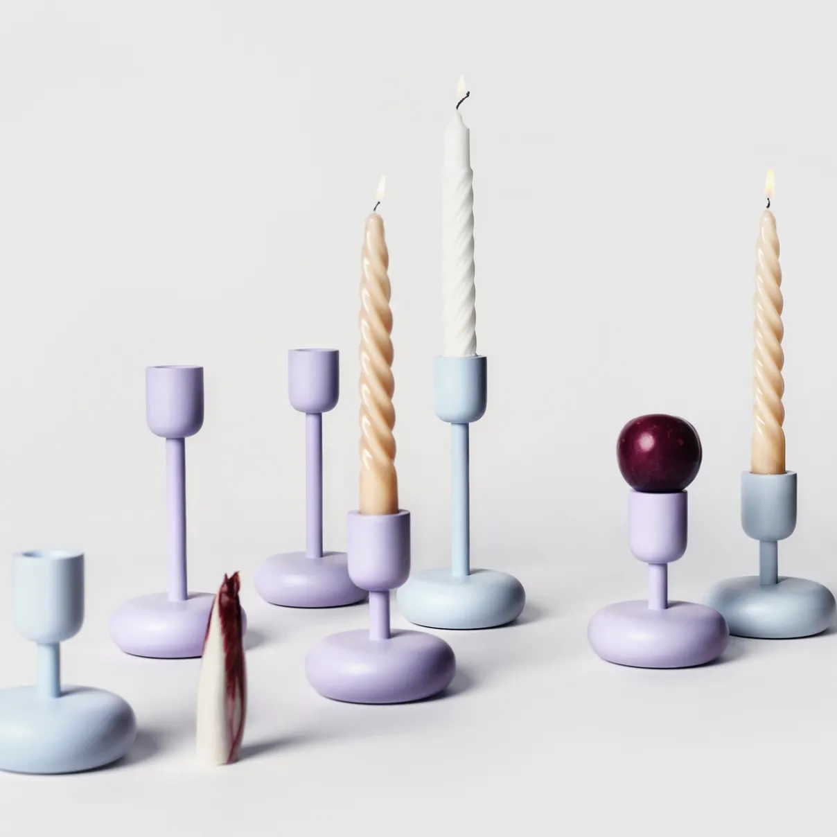 IITTALA Kynttilänjalat-Kynttilänjalka 107mm Vaalea lila