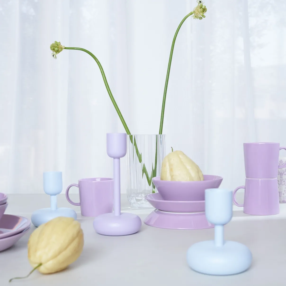IITTALA Kynttilänjalat-Kynttilänjalka 107mm Vedensininen