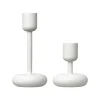 IITTALA Kynttilänjalat-Kynttilänjalka valkoinen 107+183mm 2-kpl