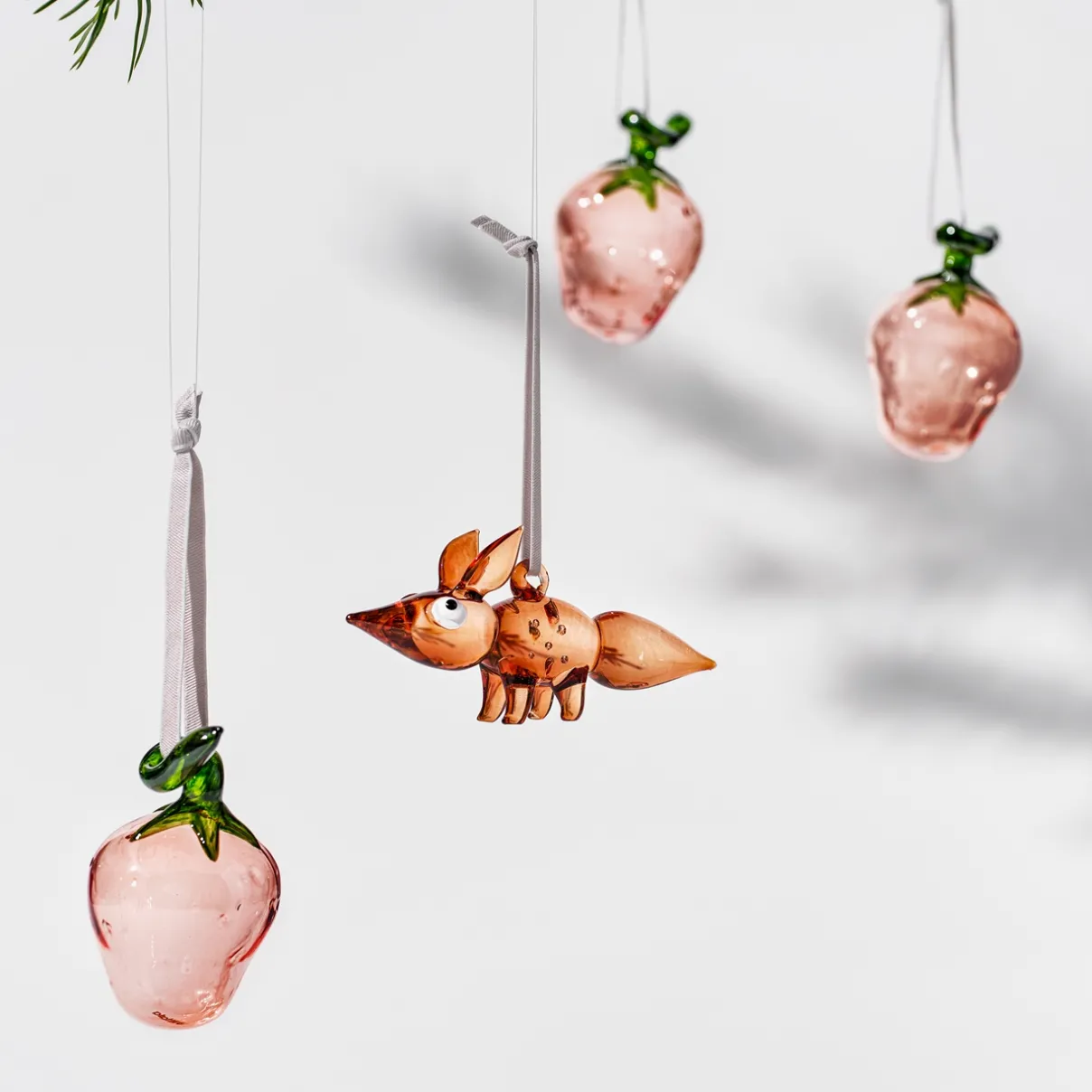 IITTALA Lasikoristeet-Lasimansikka pinkki 3kpl