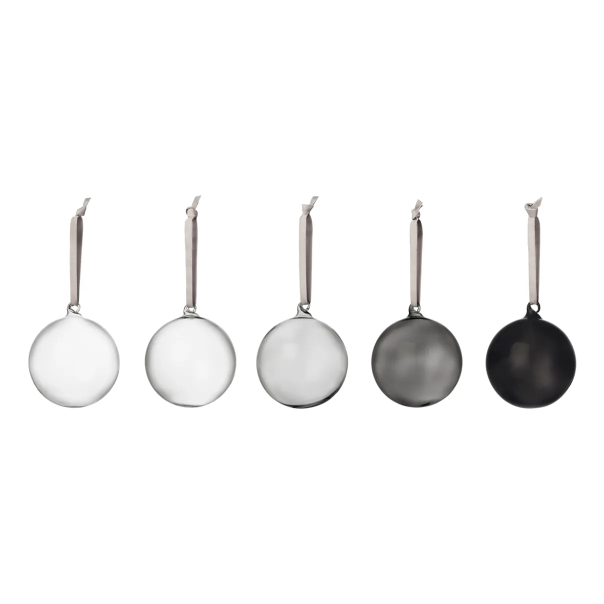 IITTALA Lasikoristeet-Lasipallo 80mm 5kpl Harmaa