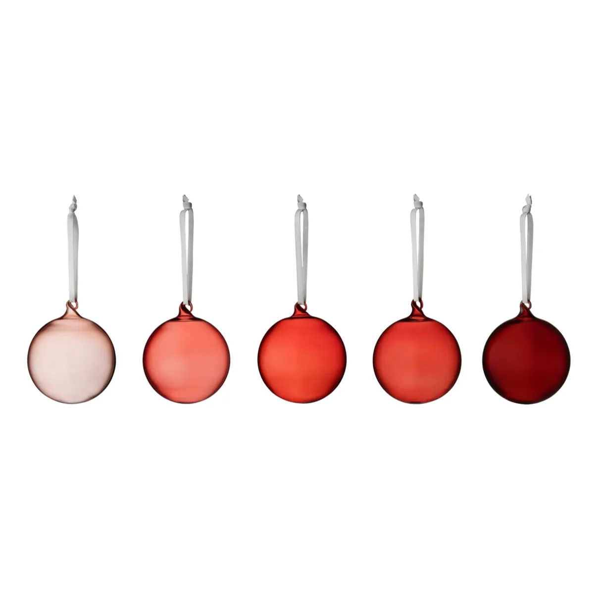 IITTALA Lasikoristeet-Lasipallo 80mm 5kpl Punainen