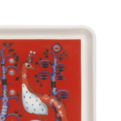 IITTALA Lautaset-Lautanen neliö 12x12cm punainen Musta