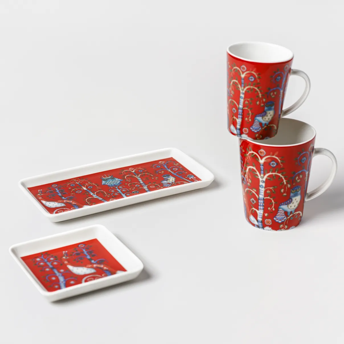 IITTALA Lautaset-Lautanen neliö 12x12cm punainen Musta