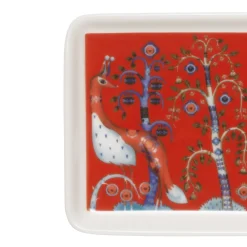 IITTALA Lautaset-Lautanen suorakaide 12x24cm punainen Musta