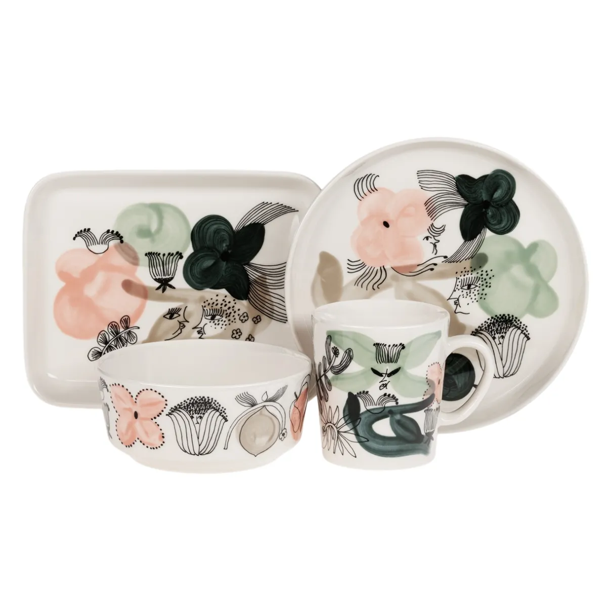 IITTALA Lautaset-Lautanen 15x19cm vihreä