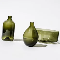IITTALA Taide-Esineet-Lintupullo suora 94x183mm sammaleenvihreä