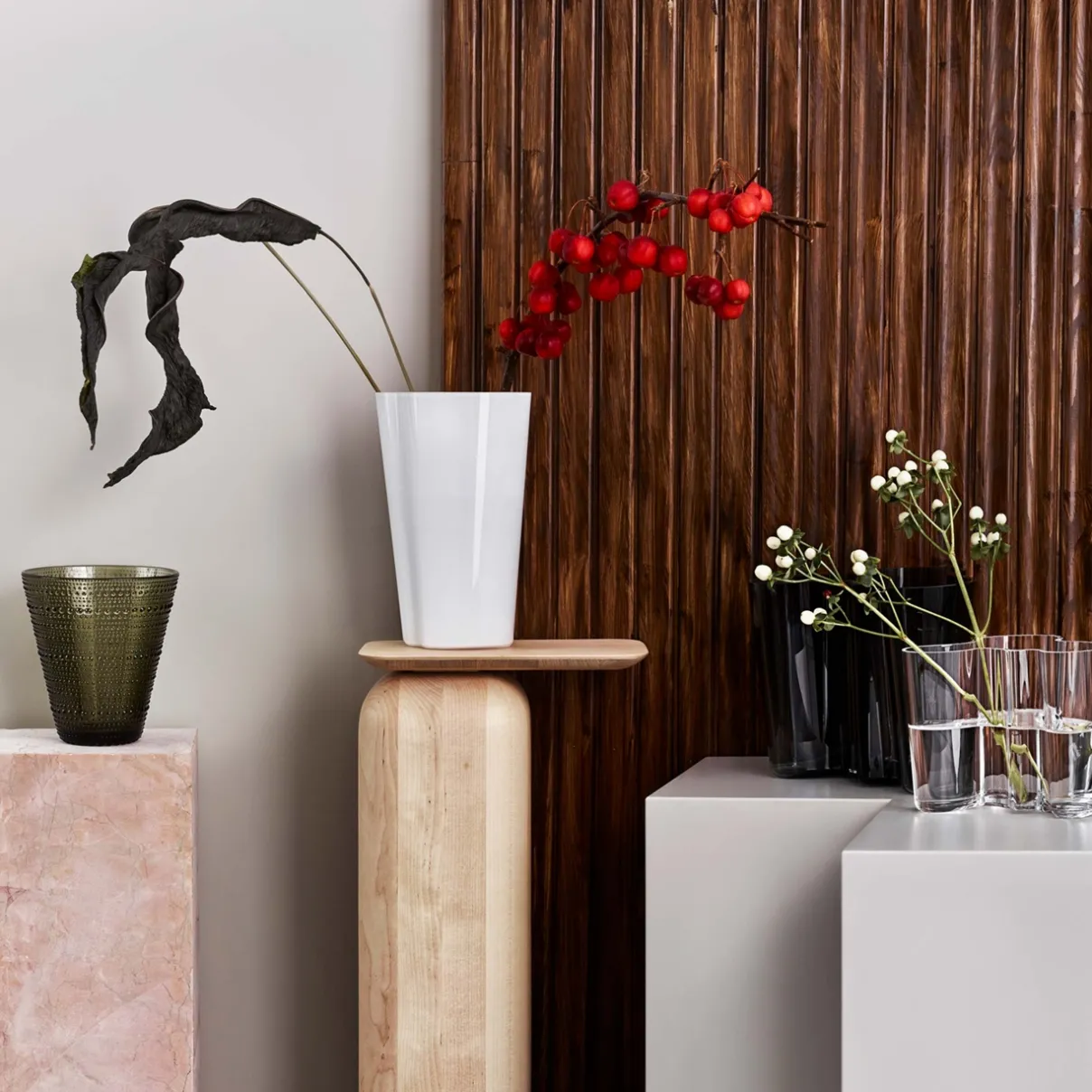 IITTALA Alvar Aalto -Kokoelma|Maljakot-Maljakko 220mm Valkoinen