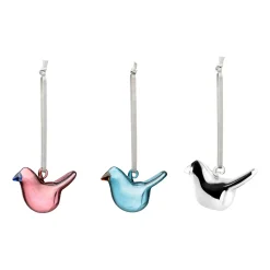 IITTALA Lasikoristeet-Minilasilintu mix 3 kpl