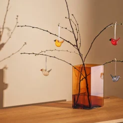 IITTALA Lasikoristeet-Minilasilintu 3kpl Mix
