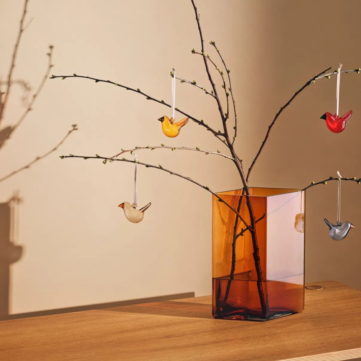 IITTALA Lasikoristeet-Minilasilintu 3kpl Mix