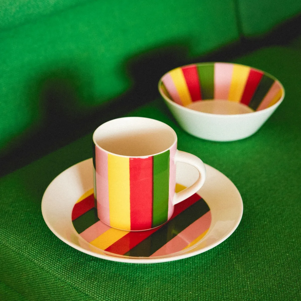 IITTALA Mukit Ja Kupit-Muki 0,35L Pieni 4-raita Monivärinen