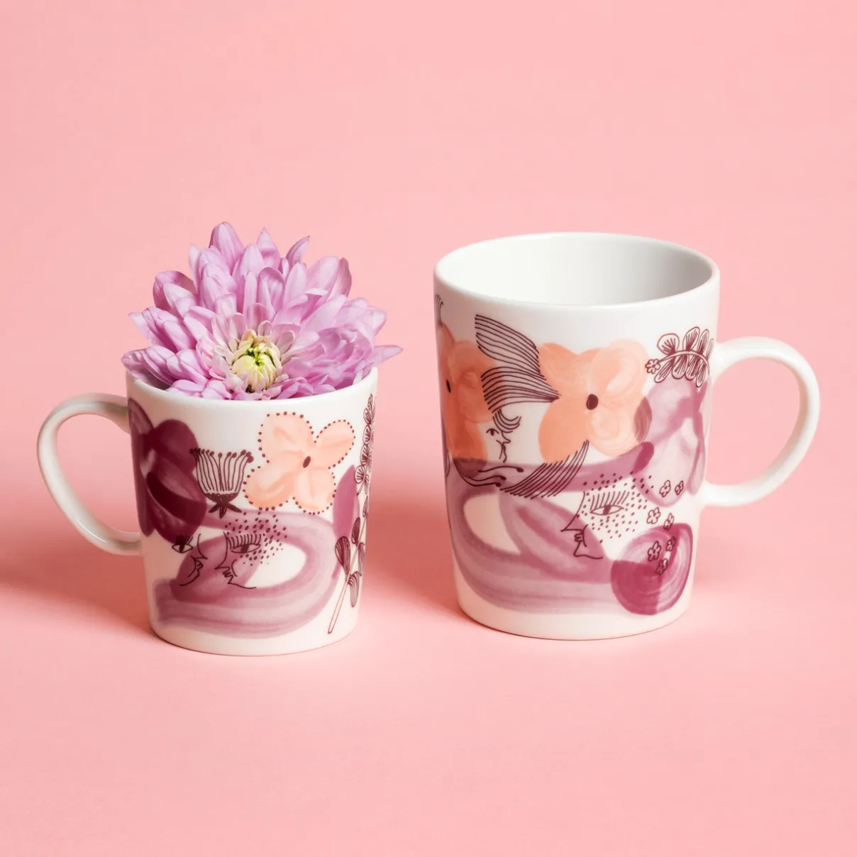 IITTALA Mukit Ja Kupit-Muki 0,3L Roosa nauha