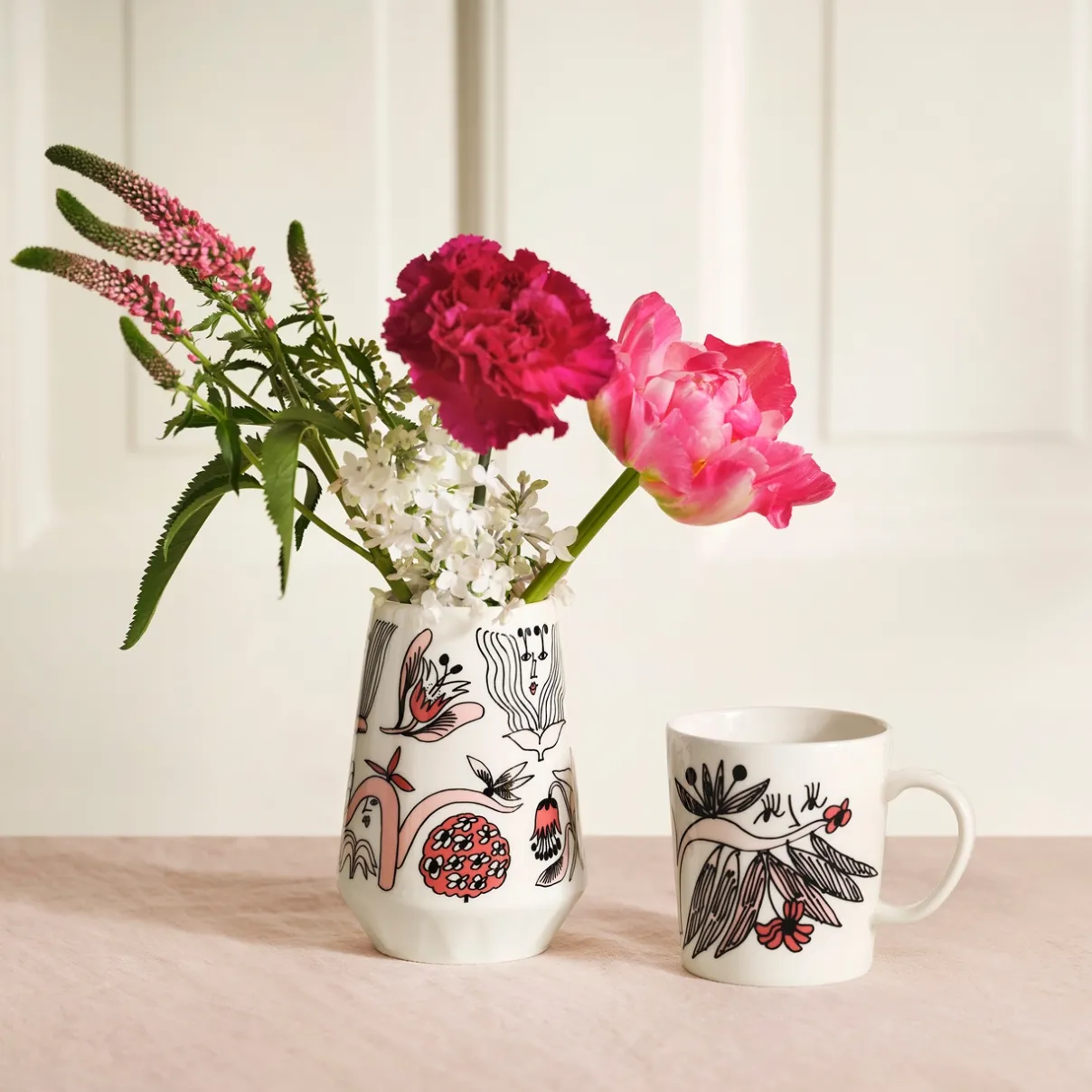 IITTALA Mukit Ja Kupit-Muki 0,3L Roosa nauha 2023