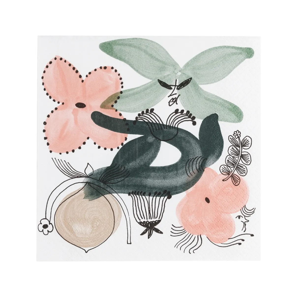 IITTALA Keittiötekstiilit-Paperiservetti 33x33cm 20kpl vihreä