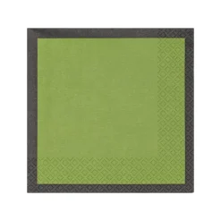IITTALA Keittiötekstiilit-Paperiservetti 33x33cm sammaleenvihreä-musta Sammaleenvihreä-musta