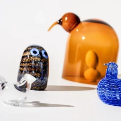 IITTALA Birds By Toikka|Taide-Esineet-Pikku pöllö 75x105mm ruskea