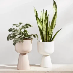 IITTALA Kukkaruukut-Ruukku jalallinen S korkea Beige