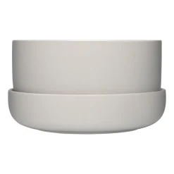 IITTALA Kukkaruukut-Ruukku ja vati vaalean harmaa M