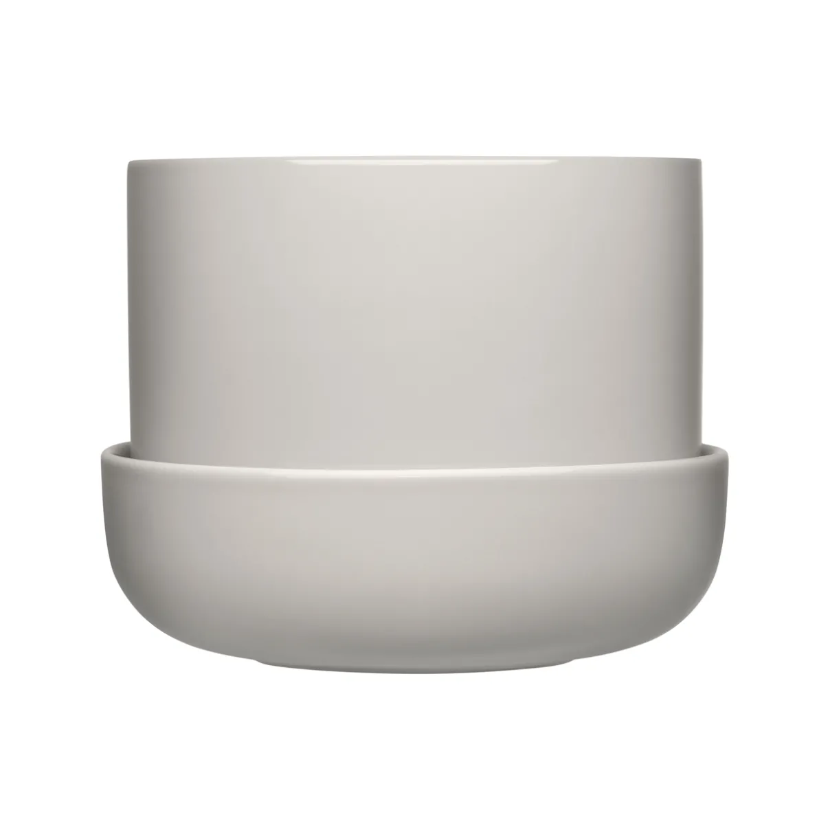 IITTALA Kukkaruukut-Ruukku ja vati vaalean S Harmaa