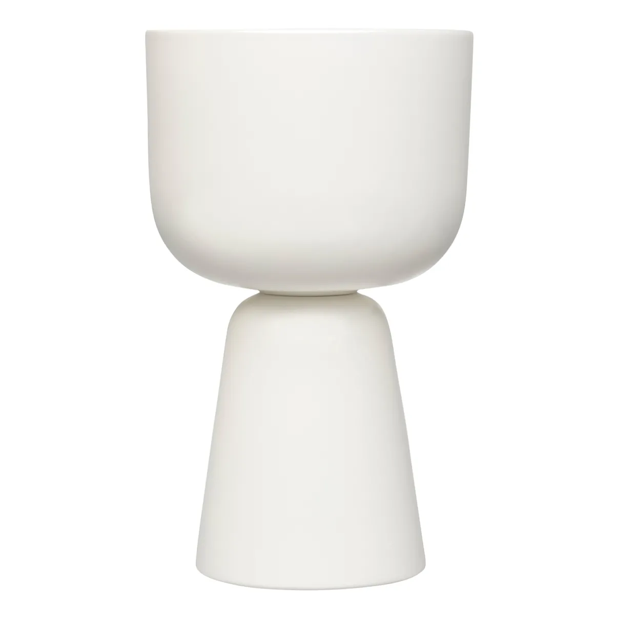 IITTALA Kukkaruukut-Ruukku valkoinen jalallinen M