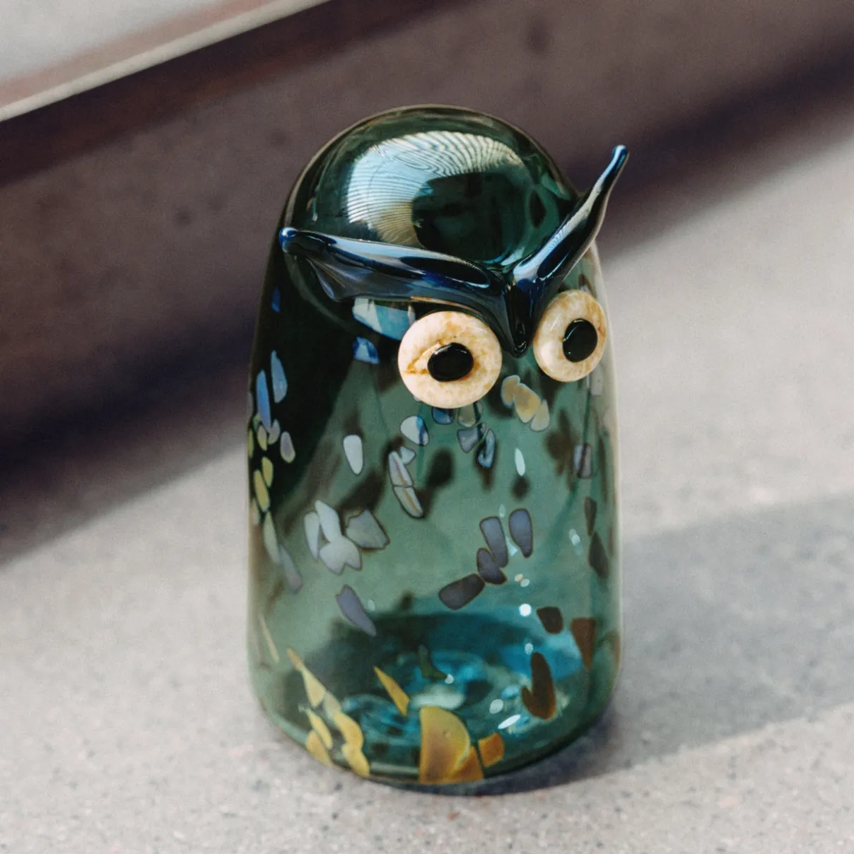 IITTALA Birds By Toikka|Taide-Esineet-Sarvipöllö 110x175mm havunvihreä Havunvihreä