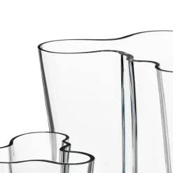 IITTALA Alvar Aalto -Kokoelma|Maljakot-Setti maljakot 160+95mm Kirkas
