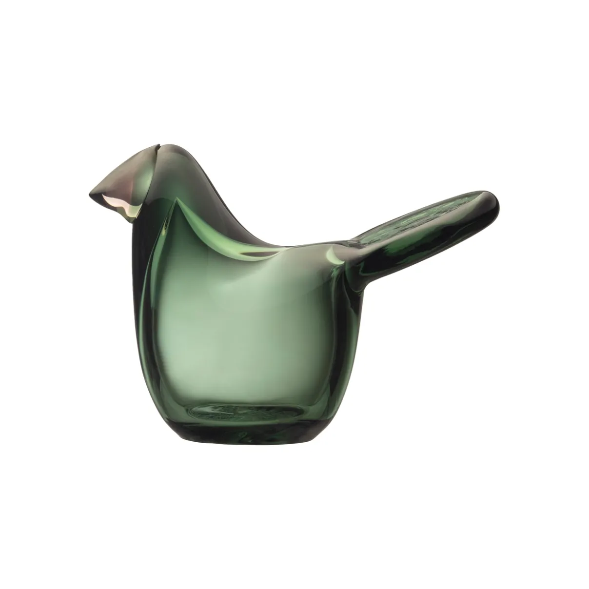 IITTALA Birds By Toikka|Taide-Esineet-Sieppo 95x60mm havunvihreä-lohenpunainen Havunvihreä