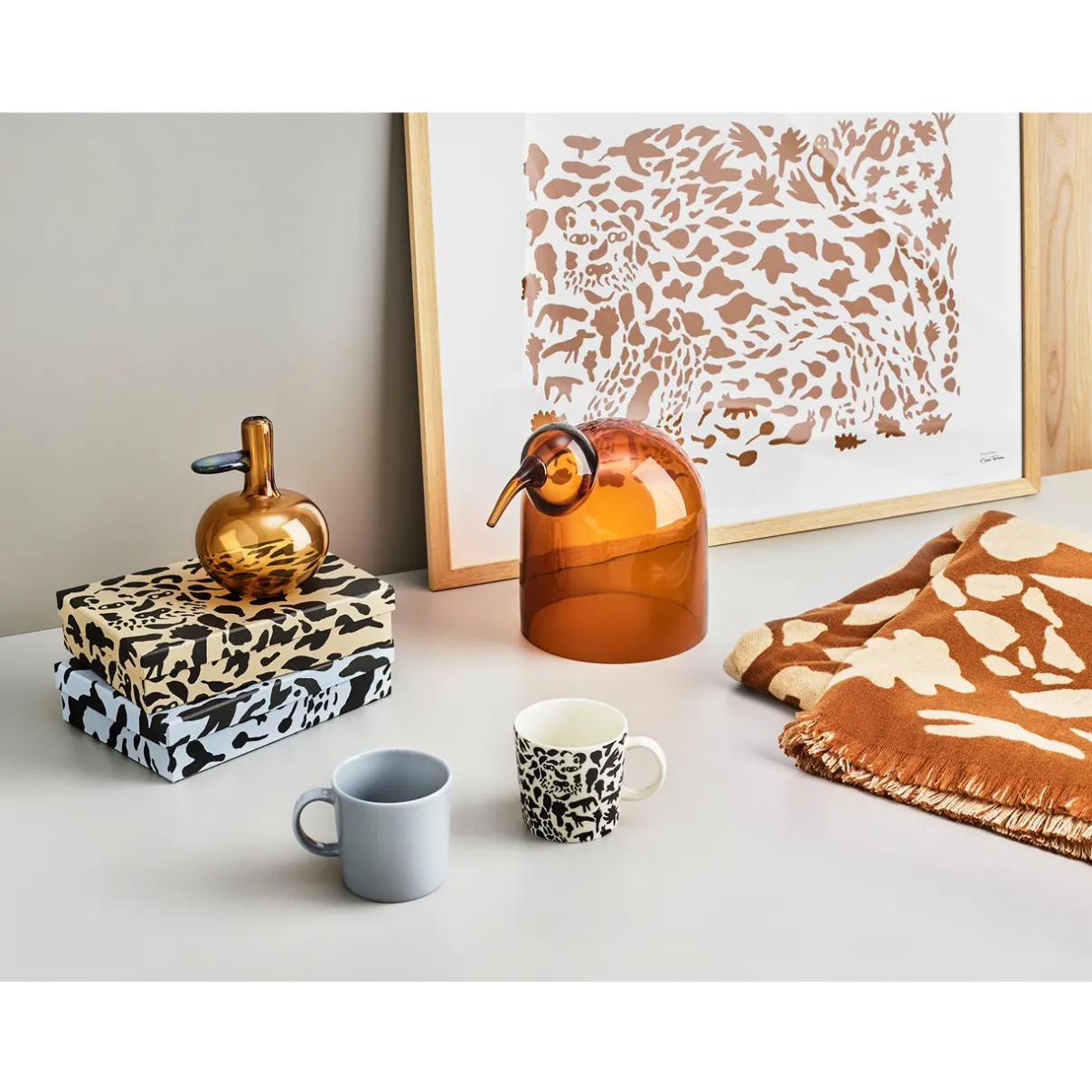 IITTALA Piensisustus-Taidejuliste 50x70cm Gepardi ruskea