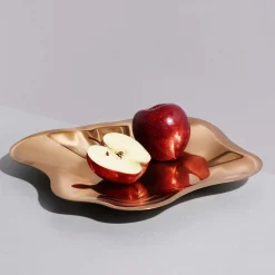 IITTALA Tarjoiluastiat|Tarjottimet Ja Tarjoilulautaset-Tarjoilualusta 358mm Ruusukulta