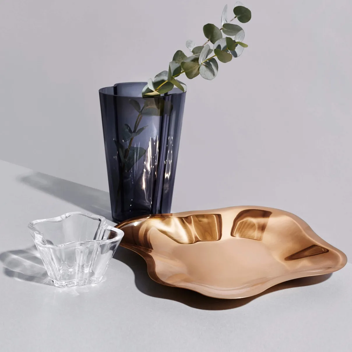 IITTALA Tarjoiluastiat|Tarjottimet Ja Tarjoilulautaset-Tarjoilualusta 358mm Ruusukulta