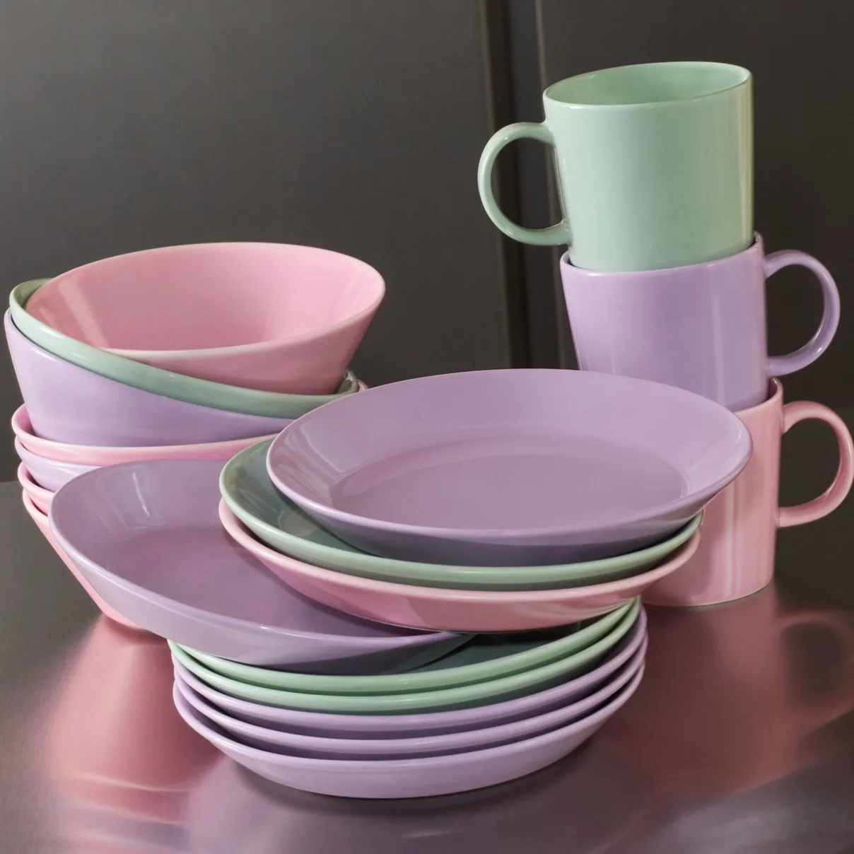 IITTALA Lautaset-Teema lautanen 17cm vaalea lila Vaalean lila