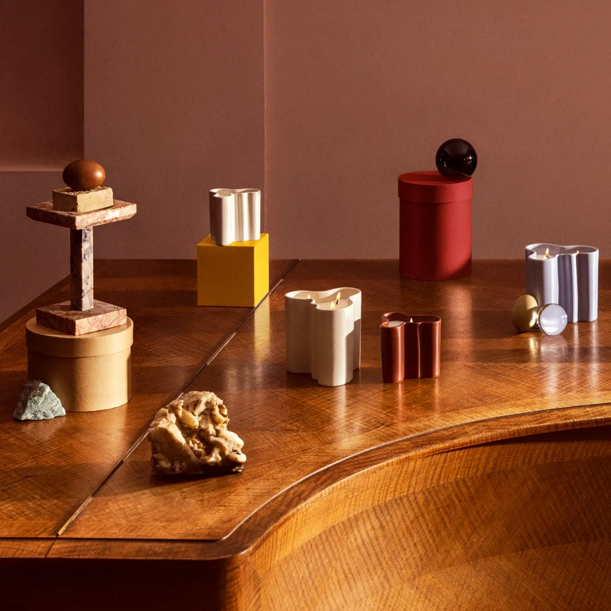 IITTALA Alvar Aalto -Kokoelma|Kynttilät-Tuoksukynttilä 11cm hiekka