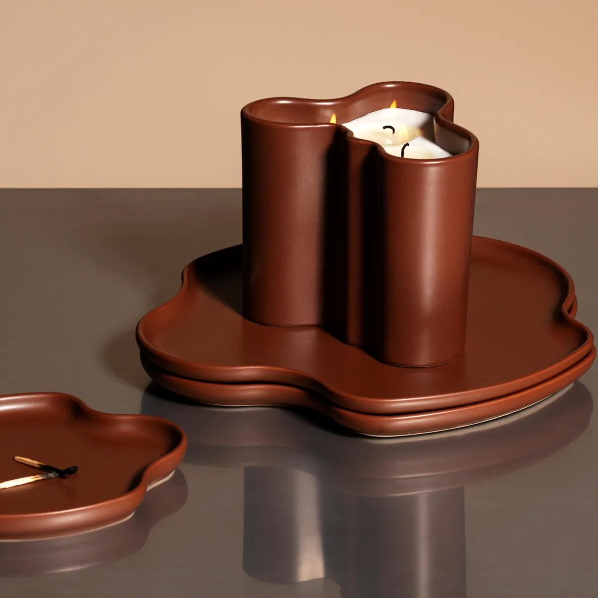 IITTALA Alvar Aalto -Kokoelma|Kynttilät-Tuoksukynttilä 11cm tuli