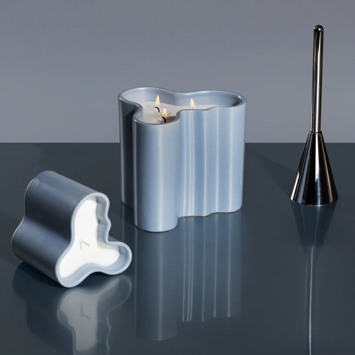 IITTALA Alvar Aalto -Kokoelma|Kynttilät-Tuoksukynttilä 11cm vesi