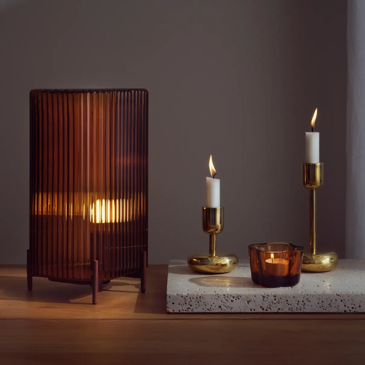 IITTALA Pöytävalaisimet-Valaisin 340x205mm Kupari